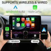 ModishOmbre Gemstone 10.4” QLED 2K Car Android Stereo | OS 13 | 4GB RAM + 64GB ROM | Built-in Exhaust Fan | Bluetooth | WiFi | Single Knob Screen | AHD Camera + 65W Cable + 100W Charger Free